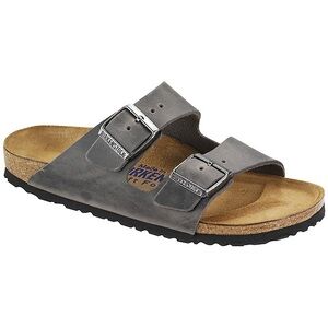 Birkenstock Arizona Soft Footbed Sandals for Men Iron Gray